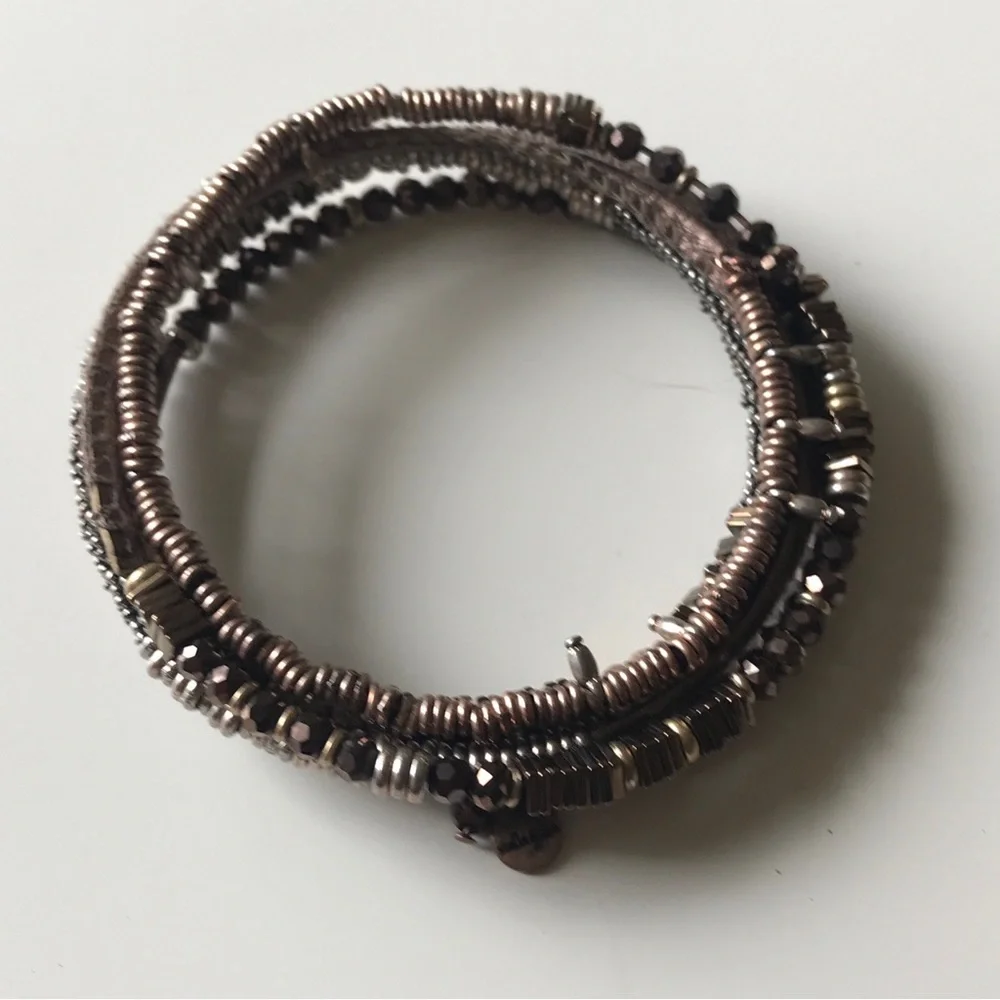 Stella & Dot Jarne Coil Bracelet-Bronze.